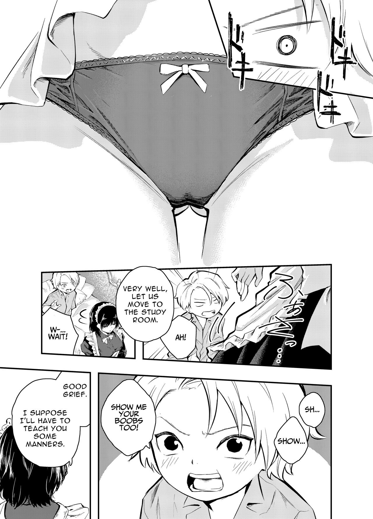 Hentai Manga Comic-A Beautiful Maid Teaches a Cheeky Shota a Lesson-Read-4